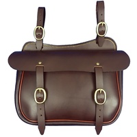 Leather Straight Saddle Bag