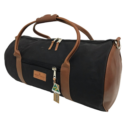 Boss Cocky Canvas Round Duffle Bag Black